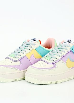 Nike air force стильные женские кроссовки найк в белом цвете (весна-лето-осень)😍4 фото