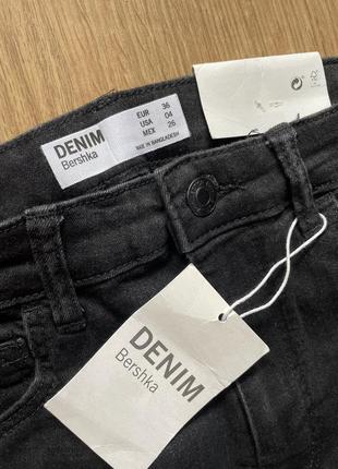 Нові чорні завужені джинси bershka 36 розмір3 фото