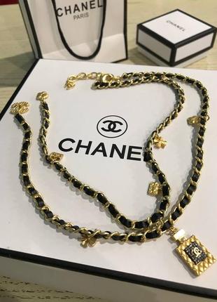 Брендовая подвеска в позолоте chanel