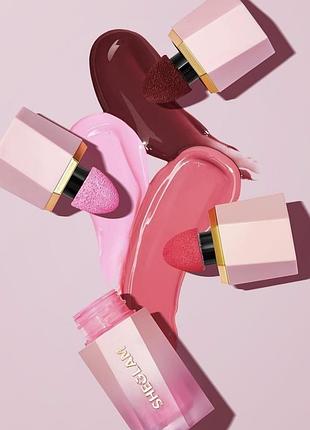 Кремовые матовые румяна sheglam color bloom liquid blush matte finish.