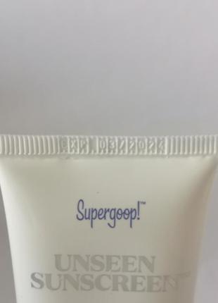 Supergoop! unseen sunscreen солнцезащитный крем spf 30, 15 мл4 фото