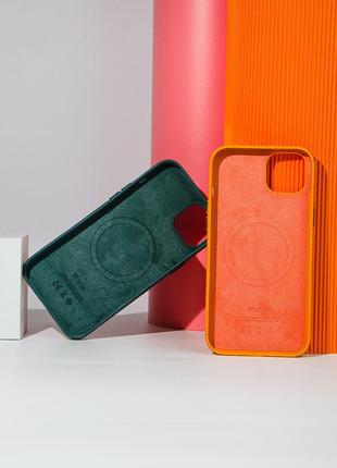 Кожаный чехол leather case (aa plus) apple 🍎5 фото