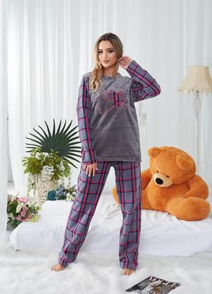 Тепла жіноча піжама туреччина XS / 42, xxl, xxl, xxxl