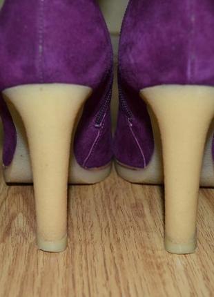 Фіолетові демісезонні високі чоботи розмір 37 braska5 фото