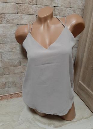 Шифоновая майка блуза топ из двойного  слоя  ткани