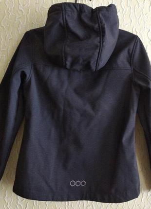 Качественная курточка софтшелл, ветро-водо защитная,светоотражатели,на 8-10л, р.140, northville, c&a2 фото
