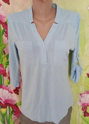 Calvin klein. кофта блуза блузка рубашка фирменная рубаха светло-голубая
