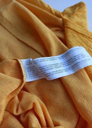 Красивая стильная яркая желтая трикотажная блуза / маечка mango10 фото