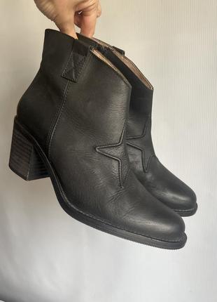 Шкіряні ботильйони scorett (швеция) # шкіряні козачки