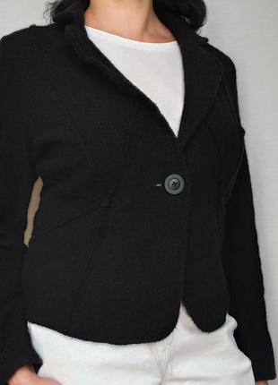 Черный теплый жакет пиджак maddison1 фото