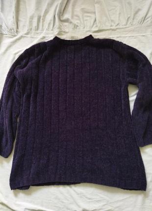 Вязаный пуловер 💜8 фото