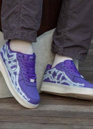 Nike air force skeleton purple