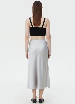 Спідниця міді в срібному кольорі must have3 фото