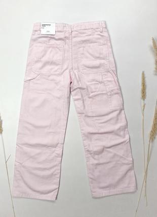 Джинси прямого крою рожеві, джинси zara, джинси широкі ,джинси для дівчинки zara3 фото