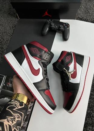 Розпродаж! nike air jordan 1 high black wine white1 фото