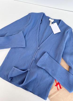 H&amp;m кардиган в рубчик хлопковый