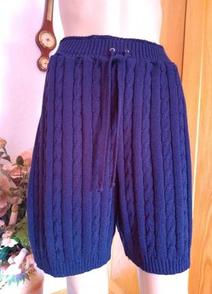 Темно-синие вязаные шорты maraboutee2 фото
