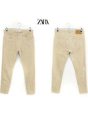 Мужские бежевые джинсы zara man оригинал [ 32 ]