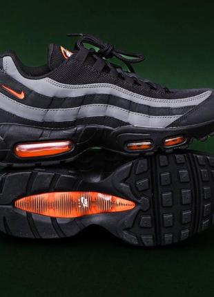 Демисезонное чёрное рефлективное кроссовки nike air max 95 оригинал черные оригинальные кроссовки nike air max 95 оригинал рефлектив2 фото