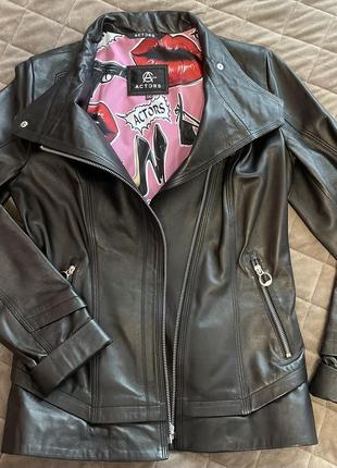 Женская кожаная куртка5 фото