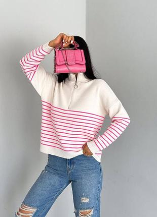 Свитер женский в полоску