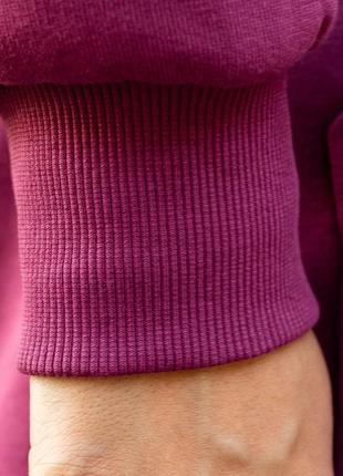 Подовжене худі оверсайз утеплене на флісі, тепла довга толстовка на флісі, женское...