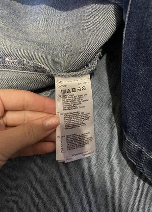 Стильная джинсовая юбка с карманами большой размер4 фото