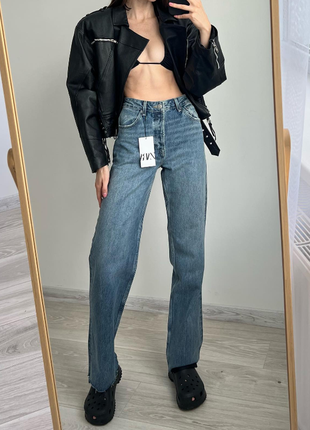 Джинси-бойфренди zw zara woman jeans