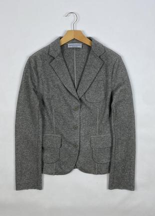 Женский шерстяной блейзер fabiana filippi lana wool gray blazer