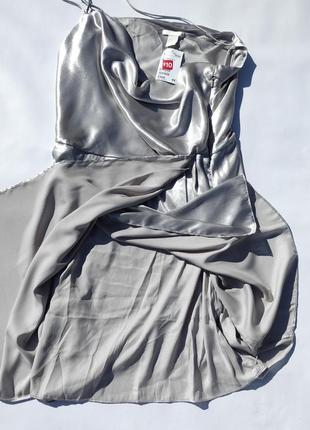Новое элегантное серебристое платье h&m8 фото