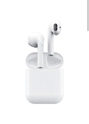 Наушники airpods i12 bt с сенсором bluetooth беспроводные наушники - вкладыши в зарядном кейсе