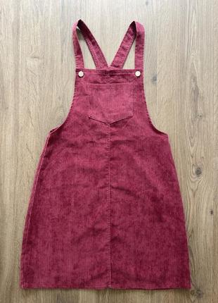 Сарафан бордовий missguided  м вельвет