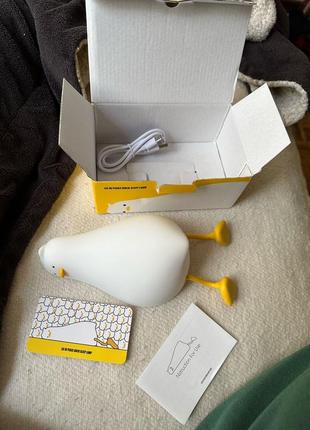 Світильник нічник гусак, "качечка" із силікону з акумулятором.