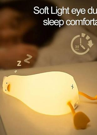 Світильник нічник гусак, "качечка" із силікону з акумулятором.