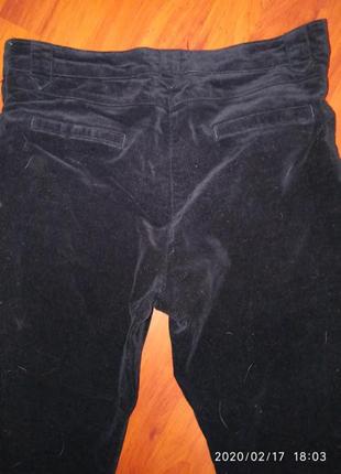 Бархатные укороченные штаны3 фото