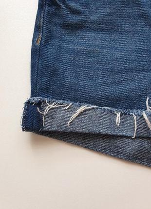 Джинсовые синие шорты h&m 4