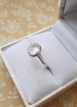 Кольцо серебро 925 16 размер каблучка перстень тренд лаконичн дизайн минимализм  кільце