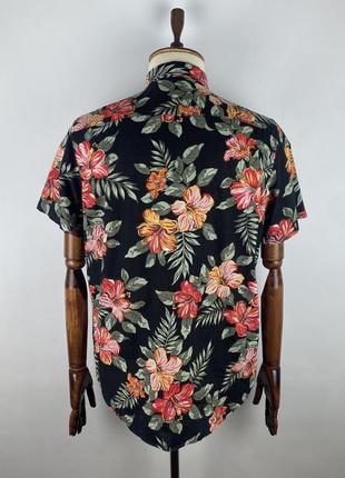 Яскрава чоловіча сорочка рубашка теніска denim & supply ralph lauren floral print shirt6 фото