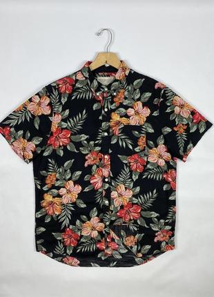 Яскрава чоловіча сорочка рубашка теніска denim & supply ralph lauren floral print shirt