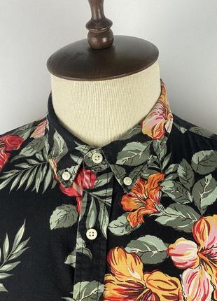 Яскрава чоловіча сорочка рубашка теніска denim & supply ralph lauren floral print shirt5 фото