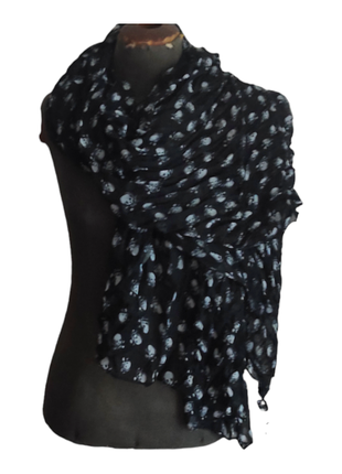 Шарф пластинок палантин черный