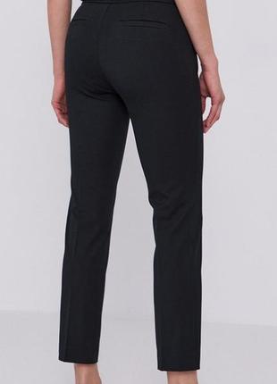 Класичні чорні вовняні укорочені брюки2 фото