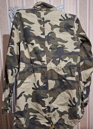 Куртка парка милитари армейская с нашивками под шевроны3 фото