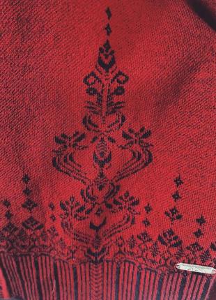 Роскошная крутая, классная, теплая шерстяная винтажная норвежская кофта кофточка кардиган ретро винтаж натуральная шерсть орнамент6 фото