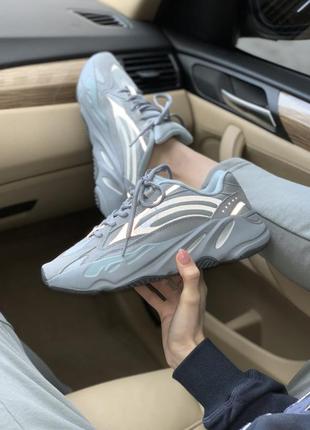 🍒adidas yeezy boost 700 v2 hospital blue🍒кросівки жіночі адідас ізі буст, демисезон