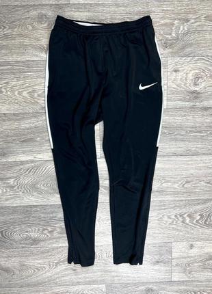 Nike dri-fit штаны 12-13yrs 147-158 см спортивные чёрные оригинал