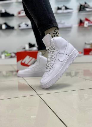 Кроссовки мужские nike air force high white