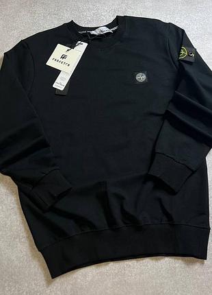 Кофта з логотипом стон айленд з патчем / світшоти stone island