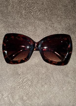 Солнцезащитные очки под винтаж в роговой оправе2 фото