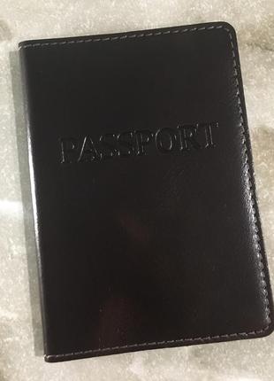 Красивая обложка на паспорт (кожа)